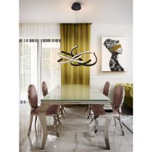 Lampara ring ii negro 70Ø