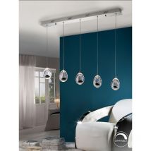 Lampara rocio 5 led cromo