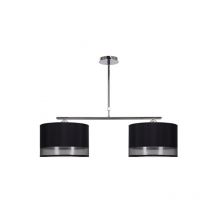 Fabrilamp - Lampara serie menorca 2xe27 cromo/negra regx86x25 cm