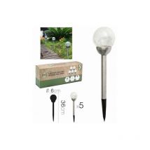 Lampara solar bola X5 Diam 6 x 36 cm