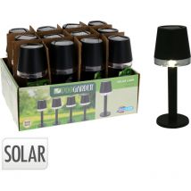 Lámpara solar de mesa negra Redcliffs