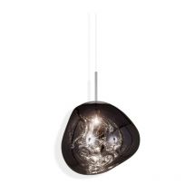 Wottes - Lampara Techo Colgante Vintage Industrial Iluminación Colgante Interior Creativa Luz Araña Ajustable 100CM - Gris Humo Ø27CM
