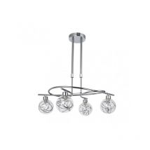 Lampara modelo varanasi cromo 4 luces - Fabrilamp