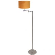 Mexlite - lámpara de pie - Bella - acero - metal velours tejido -