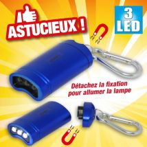 Outiror - lampe 3 led avec fixation possible grâce à son aimant