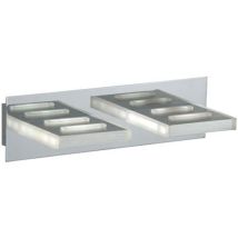 Applique Murale Led Chromée, Luminaire Pour Cage D'Escalier, Chambre À Coucher, 2x 5w 2x 405lm Blanc Chaud Esto 745000-2