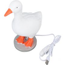 Lampe à œufs de canard créative en résine led, lampe de table amusante en forme d'oie, veilleuse, décoration d'intérieur pour chambre à coucher,