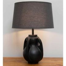 Chehoma - Lampe à poser Biblo noir 22x32cm