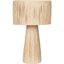 Lampe à poser Boho Raphia Beige Welmel