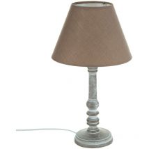 Lampe Leo gris taupe H36cm Atmosphera Créateur D'intérieur