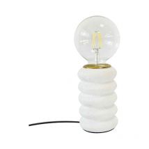 Lampe à poser en céramique blanche