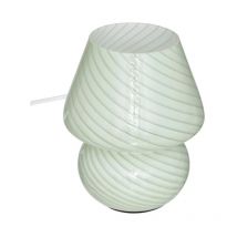 Lampe à Poser en Verre 'Cara' 18cm Vert