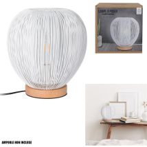 Lampe à poser Boule Filaire Blanc – Hauteur, Style, Puissance, Culot, Couleur de la lumière, Indice de protection, Longueur – THE HOME DECO LIGHT
