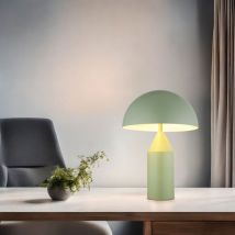 Globo Lighting - Lampe à poser lampe de chevet lampe de table 2 flammes liseuse vert pâle h 39 cm