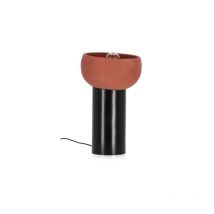 Bizzotto - Lampe à poser Lampe de table mandya Terracott noir H46