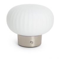 Lampe à Poser LED 2W Portable avec Batterie USB Rechargeable Aluzna Nickel