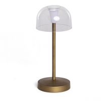 Lampe à Poser led Portable Extérieur Métal avec Batterie Rechargeable Lendora Laiton