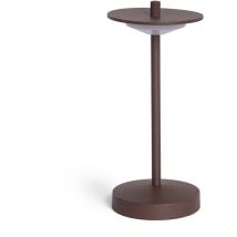 Ledkia - Lampe à Poser led Portable Extérieure Métal avec Batterie Rechargeable Estepona Brun