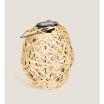 Lampe à Poser led Extérieure Solaire Rotin Baihar Naturel