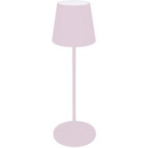 Majestic - Lampe à Poser Rechargeable Agata, Métal, Rose, 12x12x37 cm