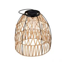 Lampe à Poser Solaire 'Esha' 32cm Beige & Noir