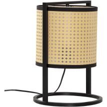 Vs Venta-stock - Lampe à poser Ukara en rotin synthétique, diamètre 38 cm