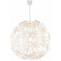 Etc-shop - Suspension avec des fleurs pour connecter le plafonnier suspension suspension suspension led, E27 led blanc chaud, 60x150cm, salon chambre