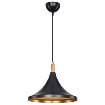 Lampe à suspension Kano en or noir ASZ1564