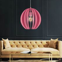 Plafonnier lampe pendule rose design éclairage chambre filles dans un ensemble comprenant des ampoules led