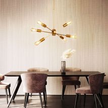 Searchlight - Plafonnier Suspension gold Dormir Chambre d'amis Suspendu Luminaire Projecteur 2906-6GO