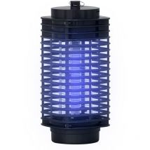 Outsunny - Lampe anti-insectes anti moustique design lanterne tue mouche électrique destructeur d'insectes led 3 w noir
