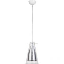 Deckenlampe - Pendelleuchte - Stahl und Glas - Apolo