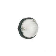 Plafonnier ligne industriel rond noir E27 grand