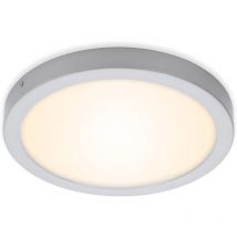 Lampe led Briloner leuchten fire, 21 w, 2000 lm, IP20, chrome mat, métal-plastique, ø 30 cm