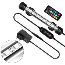 Lampe Aquarium led, rgb avec télécommande sans fil Étanche led Lumière Aquarium D'éclairage -28.5cm