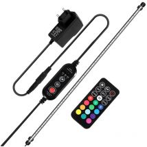 Lampe Aquarium led, rgb avec télécommande sans fil Étanche led Lumière Aquarium D'éclairage -73cm