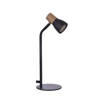 Lampe Arcadia - Noir Et Bois