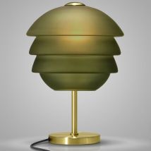 Drimmer - Lampe Athena verte métal verre 29x29x42cm