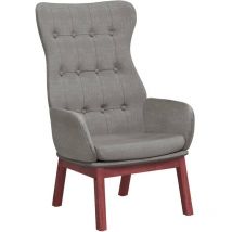 Chaise de relaxation Gris clair Tissu vidaXL