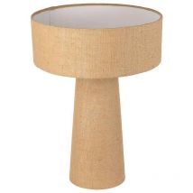 Lampe beige jute fer 37x50cm