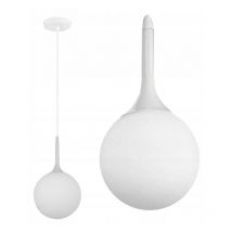 Lampe Suspendue Blanche Jdl-19 Cary 25 Cm Diamètre 1-Points De Lumière E27