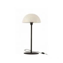 TMM - Lampe Champignon Boules Metal Brillant Blanc/Noir Large - l 27 x l 27 x h 59 cm