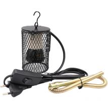 Lampe chauffante 50W, abat-jour en céramique à infrarouge, lampe chauffante pour tortues, perroquets, lézards, oiseaux, fournitures de chauffage