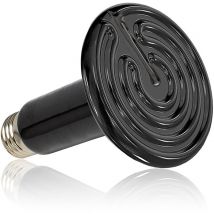 Lampe Chauffante Reptile 220V - Lampe Infrarouge Étanche en Céramique E27 pour Amphibiens et Reptiles, 75W