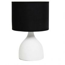 Ostaria - Lampe ciment Portland blanche noire
