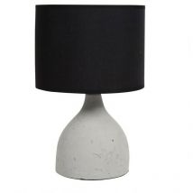 Lampe ciment Portland grise noire