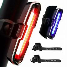 Tonchean - Lampe clignotante et accessoires pour motorisation,110 Lumens Feu Arrière Vélo Puissant, Lampe Vélo led Rechargeable usb avec 5 Modes Fixe