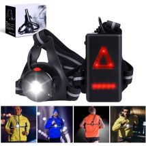 Aiperq - Lampe Course a Pied - Lampe Running usb Rechargeable 500 Lumens IPX6 Étanche Lampe Pectorale Running 3 Modes et 90° Réglable Angle led Lampe