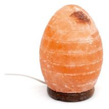 Lampe cristal de sel oeuf strié