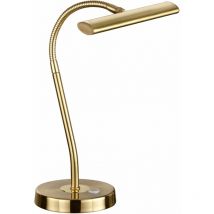 Defibrico - Lampe design, Lampe à poser en métal flexible Curtis Laiton en Metal, trio